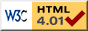 W3C HTML 4.01 logo